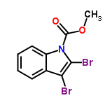 InChI=1/C10H7Br2NO2/c1-15-10(14)13-7-5-3-2-4-6(7)8(11)9(13)12/h2-5H,1H3