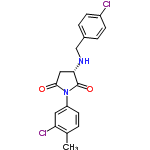 InChI=1/C18H16Cl2N2O2/c1-11-2-7-14(8-15(11)20)22-17(23)9-16(18(22)24)21-10-12-3-5-13(19)6-4-12/h2-8,16,21H,9-10H2,1H3/t16-/m0/s1