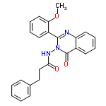 InChI=1/C24H21N3O3/c1-30-21-14-8-6-12-19(21)23-25-20-13-7-5-11-18(20)24(29)27(23)26-22(28)16-15-17-9-3-2-4-10-17/h2-14H,15-16H2,1H3,(H,26,28)