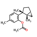 InChI=1/C17H22O2/c1-11-5-6-14(15(9-11)19-12(2)18)16(3)8-7-13-10-17(13,16)4/h5-6,9,13H,7-8,10H2,1-4H3/t13-,16+,17+/m1/s1