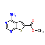 InChI=1/C8H7N3O2S/c1-13-8(12)5-2-4-6(9)10-3-11-7(4)14-5/h2-3H,1H3,(H2,9,10,11)