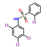 InChI=1/C12H7Cl4NO2S/c13-7-3-1-2-4-12(7)20(18,19)17-11-6-9(15)8(14)5-10(11)16/h1-6,17H