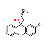 InChI=1/C16H13ClOS/c1-2-9-16(18)12-5-3-4-6-14(12)19-15-8-7-11(17)10-13(15)16/h2-8,10,18H,1,9H2