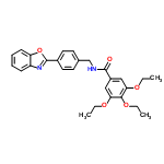 InChI=1/C27H28N2O5/c1-4-31-23-15-20(16-24(32-5-2)25(23)33-6-3)26(30)28-17-18-11-13-19(14-12-18)27-29-21-9-7-8-10-22(21)34-27/h7-16H,4-6,17H2,1-3H3,(H,28,30)