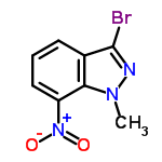 InChI=1/C8H6BrN3O2/c1-11-7-5(8(9)10-11)3-2-4-6(7)12(13)14/h2-4H,1H3