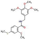 InChI=1/C19H23NO5S/c1-22-15-10-13(26-5)6-7-14(15)19(21)20-11-12-8-16(23-2)18(25-4)17(9-12)24-3/h6-10H,11H2,1-5H3,(H,20,21)