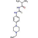 InChI=1/C17H26N4OS/c1-4-20-9-11-21(12-10-20)15-7-5-14(6-8-15)18-17(23)19-16(22)13(2)3/h5-8,13H,4,9-12H2,1-3H3,(H2,18,19,22,23)