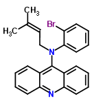 InChI=1/C24H21BrN2/c1-17(2)15-16-27(23-14-8-5-11-20(23)25)24-18-9-3-6-12-21(18)26-22-13-7-4-10-19(22)24/h3-15H,16H2,1-2H3