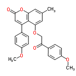 InChI=1/C26H22O6/c1-16-12-23(31-15-22(27)18-6-10-20(30-3)11-7-18)26-21(14-25(28)32-24(26)13-16)17-4-8-19(29-2)9-5-17/h4-14H,15H2,1-3H3