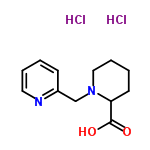 InChI=1/C12H16N2O2.2ClH/c15-12(16)11-6-2-4-8-14(11)9-10-5-1-3-7-13-10;;/h1,3,5,7,11H,2,4,6,8-9H2,(H,15,16);2*1H