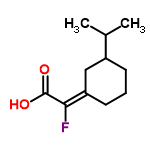 InChI=1/C11H17FO2/c1-7(2)8-4-3-5-9(6-8)10(12)11(13)14/h7-8H,3-6H2,1-2H3,(H,13,14)/b10-9+