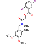 InChI=1/C20H21Cl2NO5/c1-12-7-17(26-3)18(27-4)8-13(12)10-23(2)19(24)11-28-20(25)15-9-14(21)5-6-16(15)22/h5-9H,10-11H2,1-4H3