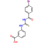 InChI=1/C15H11BrN2O3S/c16-11-6-4-9(5-7-11)13(19)18-15(22)17-12-3-1-2-10(8-12)14(20)21/h1-8H,(H,20,21)(H2,17,18,19,22)