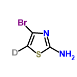 InChI=1/C3H3BrN2S/c4-2-1-7-3(5)6-2/h1H,(H2,5,6)/i1D