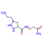 InChI=1/C7H16N6O3/c8-1-2-13-3-5(10-12-13)7(15)11-16-4-6(9)14/h5,10,12H,1-4,8H2,(H2,9,14)(H,11,15)