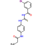 InChI=1/C17H16BrN3O2S/c1-2-15(22)19-13-6-8-14(9-7-13)20-17(24)21-16(23)11-4-3-5-12(18)10-11/h3-10H,2H2,1H3,(H,19,22)(H2,20,21,23,24)