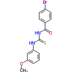 InChI=1/C15H13BrN2O2S/c1-20-13-4-2-3-12(9-13)17-15(21)18-14(19)10-5-7-11(16)8-6-10/h2-9H,1H3,(H2,17,18,19,21)