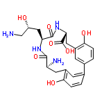 InChI=1/C23H28N4O7/c24-10-15(28)9-17-22(32)27-18(23(33)34)8-14-6-12(2-4-20(14)30)11-1-3-19(29)13(5-11)7-16(25)21(31)26-17/h1-6,15-18,28-30H,7-10,24-25H2,(H,26,31)(H,27,32)(H,33,34)/t15-,16+,17+,18+/m1/s1