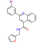 InChI=1/C21H15BrN2O2/c22-15-6-3-5-14(11-15)20-12-18(17-8-1-2-9-19(17)24-20)21(25)23-13-16-7-4-10-26-16/h1-12H,13H2,(H,23,25)