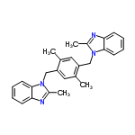 InChI=1/C26H26N4/c1-17-13-22(16-30-20(4)28-24-10-6-8-12-26(24)30)18(2)14-21(17)15-29-19(3)27-23-9-5-7-11-25(23)29/h5-14H,15-16H2,1-4H3