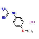 InChI=1/C8H11N3O.ClH/c1-12-7-4-2-6(3-5-7)11-8(9)10;/h2-5H,1H3,(H4,9,10,11);1H