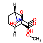 InChI=1/C8H13NO2.C2H2O4/c1-11-8(10)6-4-5-2-3-7(6)9-5;3-1(4)2(5)6/h5-7,9H,2-4H2,1H3;(H,3,4)(H,5,6)/t5-,6-,7-;/m1./s1