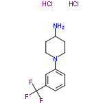 InChI=1/C12H15F3N2.2ClH/c13-12(14,15)9-2-1-3-11(8-9)17-6-4-10(16)5-7-17;;/h1-3,8,10H,4-7,16H2;2*1H