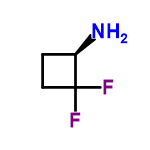 InChI=1/C4H7F2N/c5-4(6)2-1-3(4)7/h3H,1-2,7H2/t3-/m1/s1