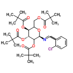 InChI=1/C33H48ClNO9/c1-30(2,3)26(36)40-18-21-22(42-27(37)31(4,5)6)23(43-28(38)32(7,8)9)24(44-29(39)33(10,11)12)25(41-21)35-17-19-15-13-14-16-20(19)34/h13-17,21-25H,18H2,1-12H3/t21?,22-,23+,24?,25+/m0/s1