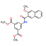 InChI=1/C22H19NO6/c1-27-19-12-14-7-5-4-6-13(14)11-18(19)20(24)23-17-9-15(21(25)28-2)8-16(10-17)22(26)29-3/h4-12H,1-3H3,(H,23,24)