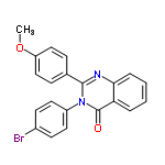 InChI=1/C21H15BrN2O2/c1-26-17-12-6-14(7-13-17)20-23-19-5-3-2-4-18(19)21(25)24(20)16-10-8-15(22)9-11-16/h2-13H,1H3