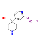 InChI=1/C11H15ClN2O.2ClH/c12-10-7-9(1-4-14-10)11(8-15)2-5-13-6-3-11;;/h1,4,7,13,15H,2-3,5-6,8H2;2*1H