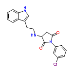 InChI=1/C20H18ClN3O2/c21-14-4-3-5-15(10-14)24-19(25)11-18(20(24)26)22-9-8-13-12-23-17-7-2-1-6-16(13)17/h1-7,10,12,18,22-23H,8-9,11H2