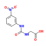 InChI=1/C9H9N3O5/c13-8(14)5-10-9(15)11-6-2-1-3-7(4-6)12(16)17/h1-4H,5H2,(H,13,14)(H2,10,11,15)