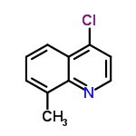 InChI=1/C10H8ClN/c1-7-3-2-4-8-9(11)5-6-12-10(7)8/h2-6H,1H3