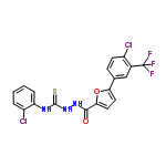 InChI=1/C19H12Cl2F3N3O2S/c20-12-6-5-10(9-11(12)19(22,23)24)15-7-8-16(29-15)17(28)26-27-18(30)25-14-4-2-1-3-13(14)21/h1-9H,(H,26,28)(H2,25,27,30)