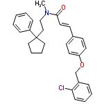 InChI=1/C30H32ClNO2/c1-32(22-21-30(19-7-8-20-30)26-10-3-2-4-11-26)29(33)18-15-24-13-16-27(17-14-24)34-23-25-9-5-6-12-28(25)31/h2-6,9-18H,7-8,19-23H2,1H3/b18-15+