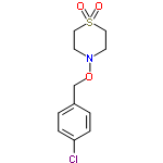 InChI=1/C11H14ClNO3S/c12-11-3-1-10(2-4-11)9-16-13-5-7-17(14,15)8-6-13/h1-4H,5-9H2