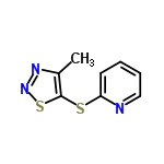 InChI=1/C8H7N3S2/c1-6-8(13-11-10-6)12-7-4-2-3-5-9-7/h2-5H,1H3