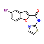 InChI=1/C12H7BrN2O2S/c13-8-1-2-9-7(5-8)6-10(17-9)11(16)15-12-14-3-4-18-12/h1-6H,(H,14,15,16)