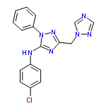 InChI=1/C17H14ClN7/c18-13-6-8-14(9-7-13)21-17-22-16(10-24-12-19-11-20-24)23-25(17)15-4-2-1-3-5-15/h1-9,11-12H,10H2,(H,21,22,23)