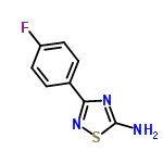 InChI=1/C8H6FN3S/c9-6-3-1-5(2-4-6)7-11-8(10)13-12-7/h1-4H,(H2,10,11,12)