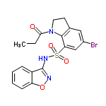 InChI=1/C18H16BrN3O4S/c1-2-16(23)22-8-7-11-9-12(19)10-15(17(11)22)27(24,25)21-18-13-5-3-4-6-14(13)26-20-18/h3-6,9-10H,2,7-8H2,1H3,(H,20,21)