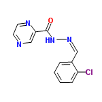 InChI=1/C12H9ClN4O/c13-10-4-2-1-3-9(10)7-16-17-12(18)11-8-14-5-6-15-11/h1-8H,(H,17,18)/b16-7-