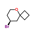 InChI=1/C8H13BrO/c9-7-2-5-10-8(6-7)3-1-4-8/h7H,1-6H2/t7-/m0/s1