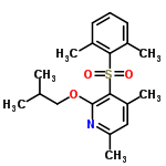 InChI=1/C19H25NO3S/c1-12(2)11-23-19-18(15(5)10-16(6)20-19)24(21,22)17-13(3)8-7-9-14(17)4/h7-10,12H,11H2,1-6H3