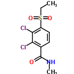 InChI=1/C10H11Cl2NO3S/c1-3-17(15,16)7-5-4-6(10(14)13-2)8(11)9(7)12/h4-5H,3H2,1-2H3,(H,13,14)