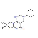 InChI=1/C16H24N4OS/c1-16(2)9-20-13-12(14(21)18-15(20)22-16)8-19(10-17-13)11-6-4-3-5-7-11/h11,17H,3-10H2,1-2H3