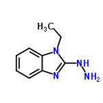 InChI=1/C9H12N4/c1-2-13-8-6-4-3-5-7(8)11-9(13)12-10/h3-6H,2,10H2,1H3,(H,11,12)