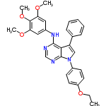 InChI=1/C29H28N4O4/c1-5-37-22-13-11-21(12-14-22)33-17-23(19-9-7-6-8-10-19)26-28(30-18-31-29(26)33)32-20-15-24(34-2)27(36-4)25(16-20)35-3/h6-18H,5H2,1-4H3,(H,30,31,32)